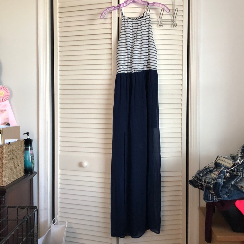 Navy Blue Maxi Dress